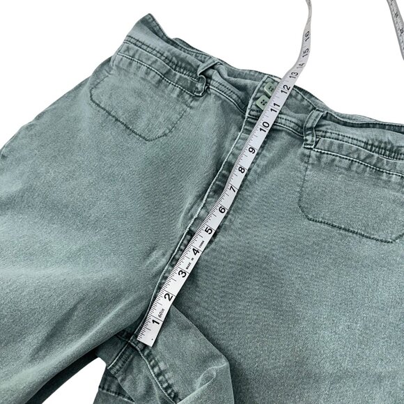 Unpublished Gemma Seawater Wide Leg Jeans 32 Green Cotton/Spandex Womens Casual - Picture 6 of 12